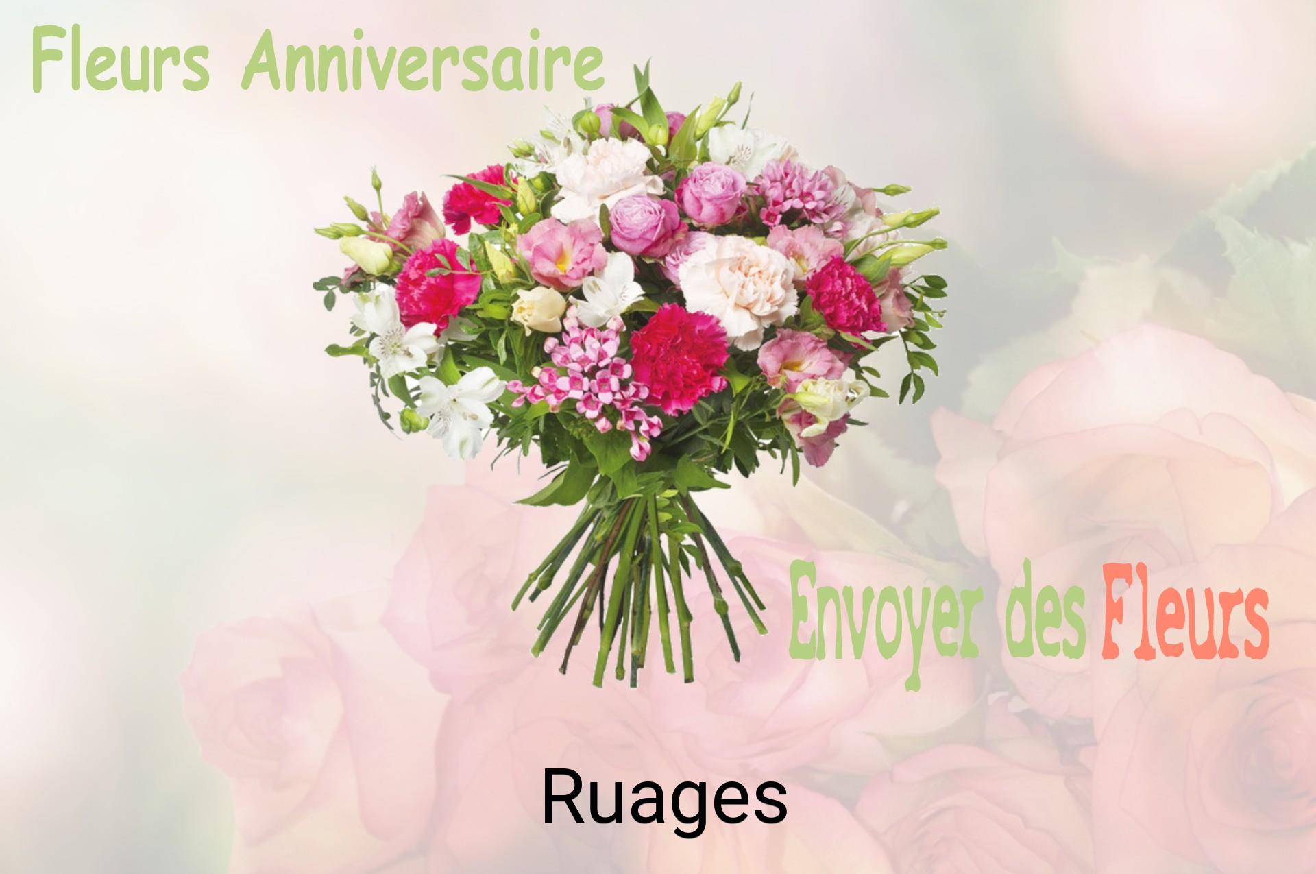 Bouquet de fleurs d’anniversaire livré à Ruages