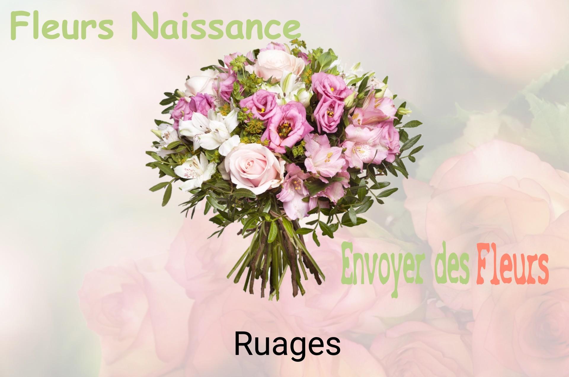 Bouquet de fleurs de naissance livré à Ruages